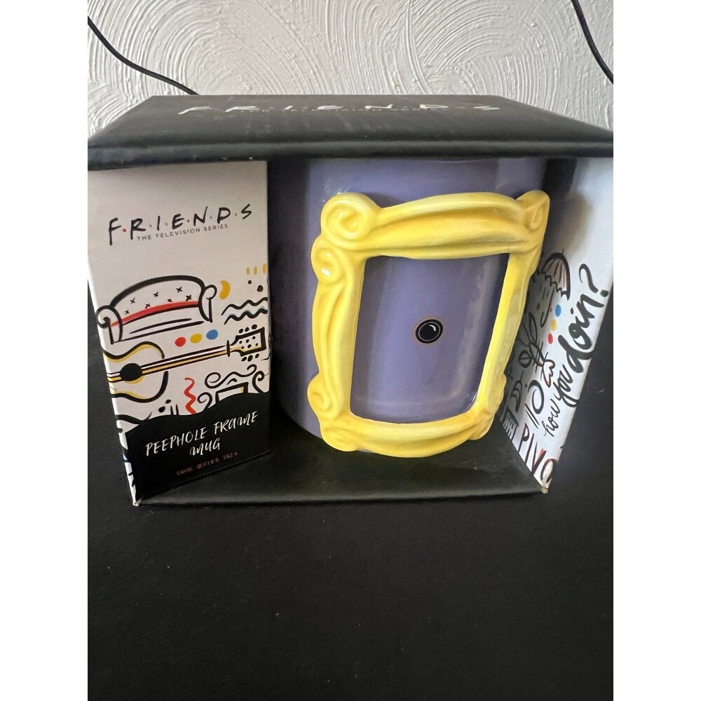 Friends TV Show Monica’s Peephole Frame Coffee Mug Cup